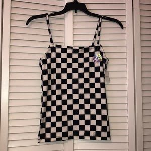 Black & White checker cami
